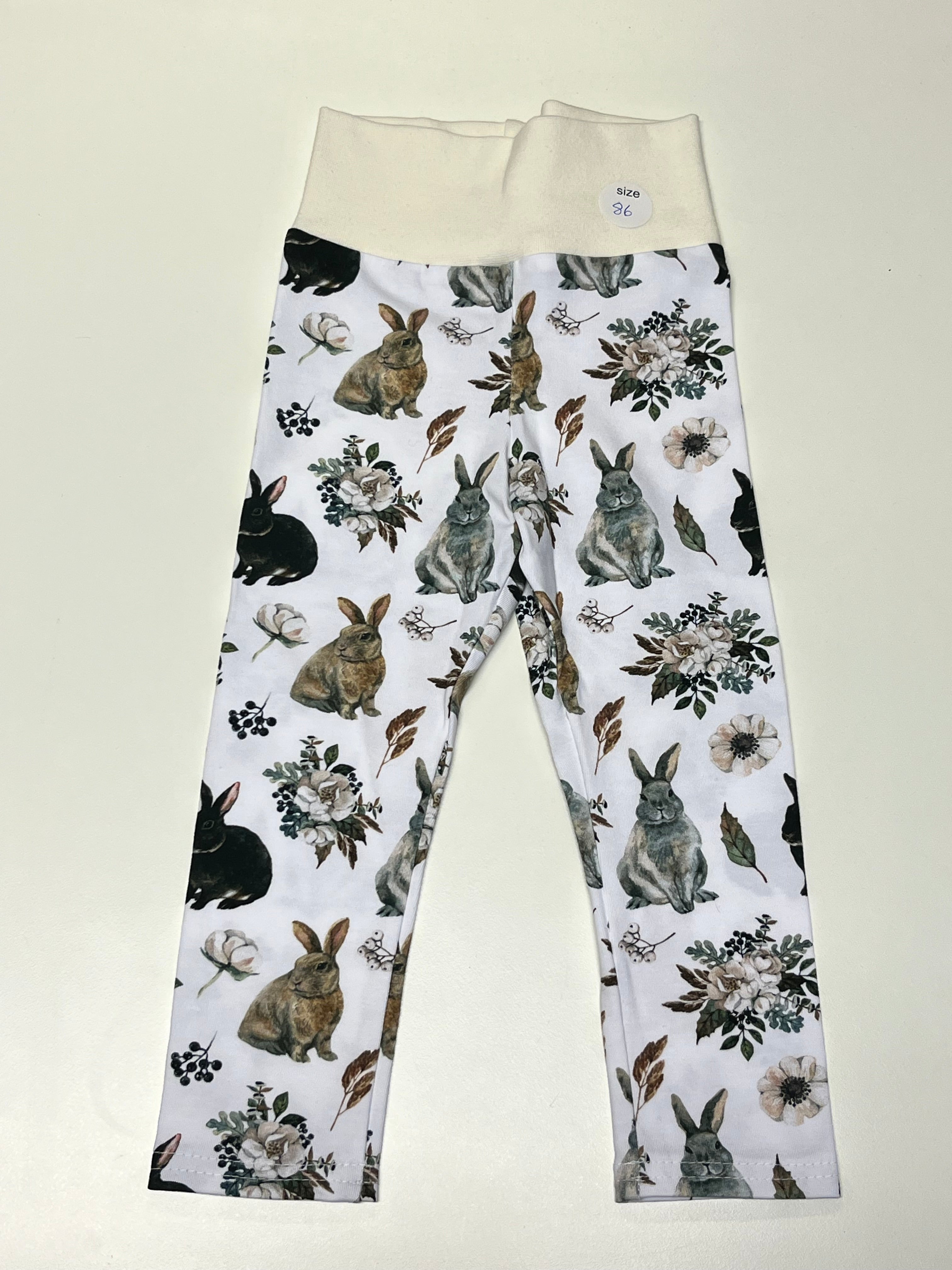 Leggings med ribb, kanin