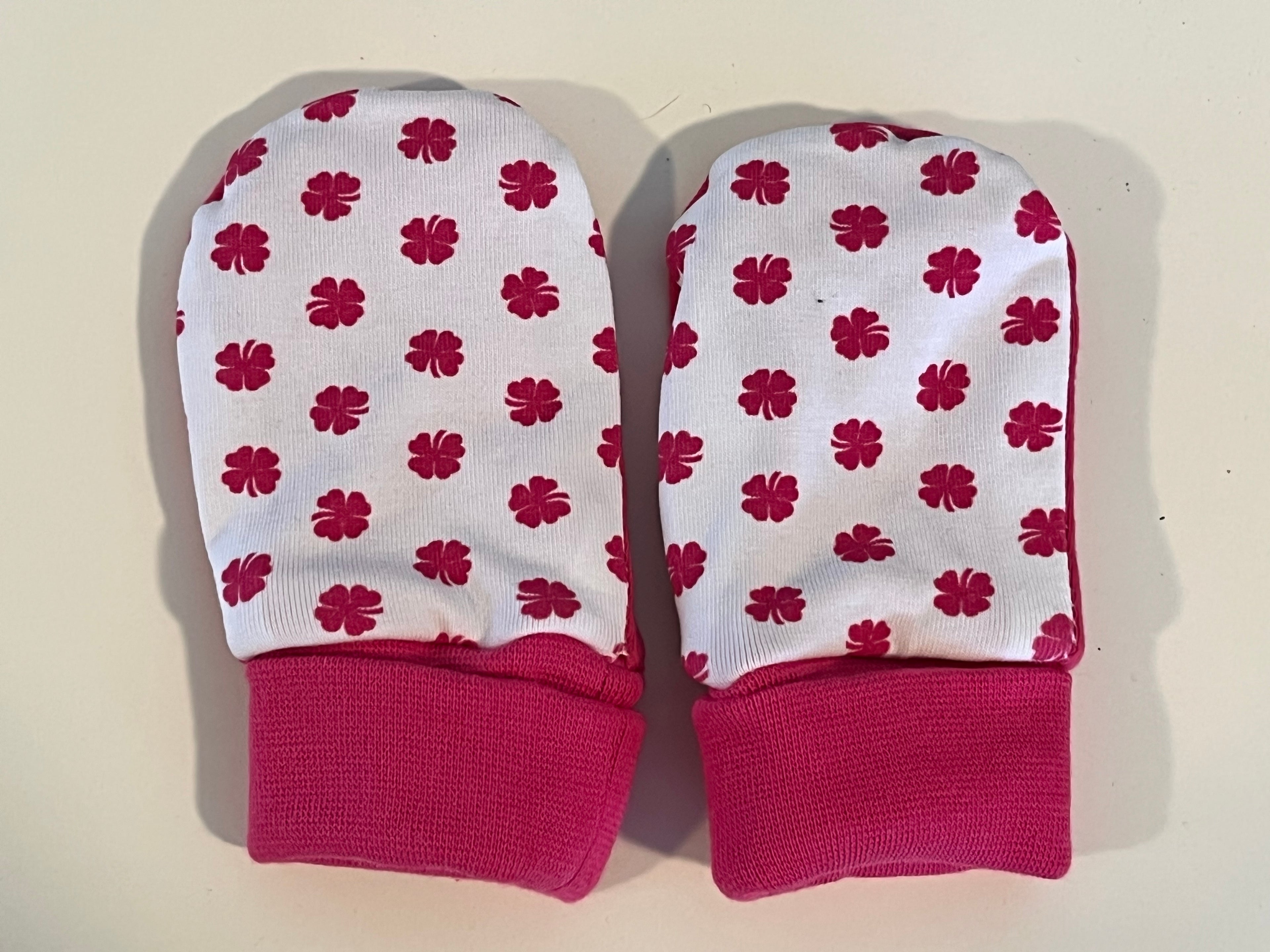 Babyvotter, rosa firkløver