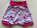 Kompis-shorts, rosa hest