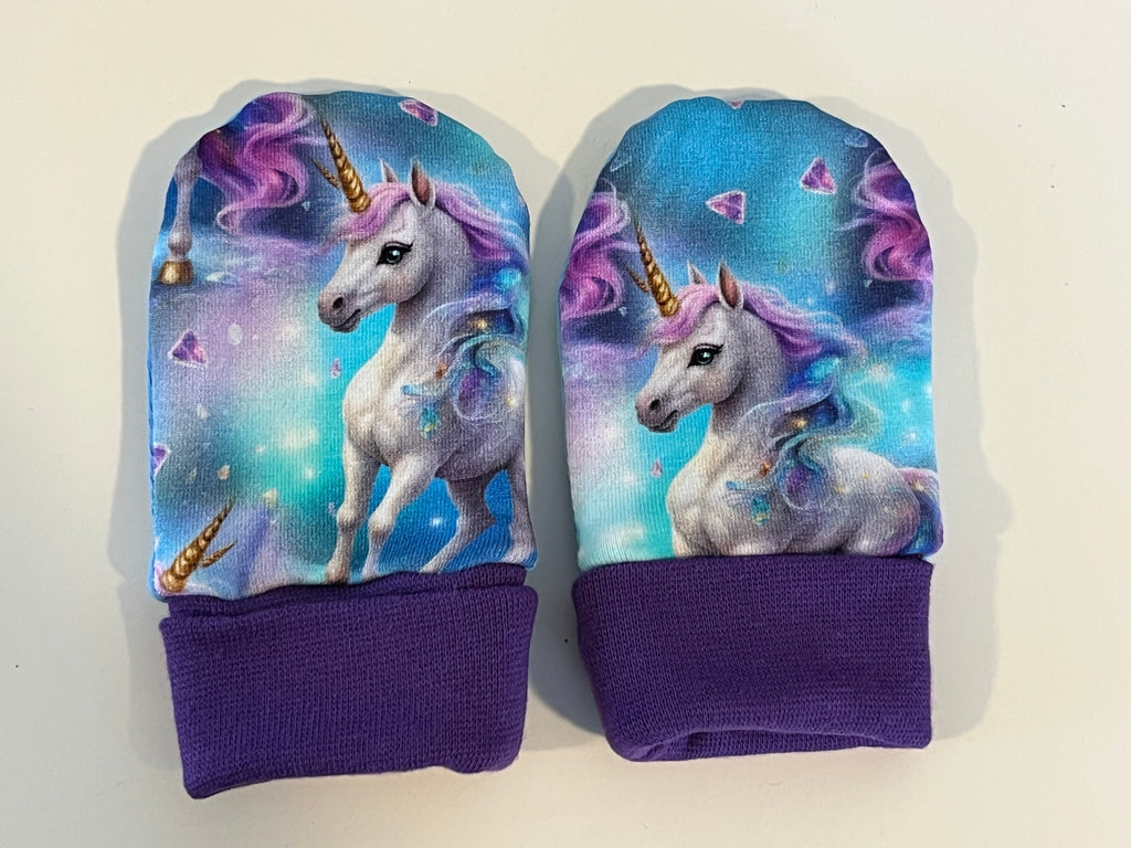 Babyvotter, enhjørning blå